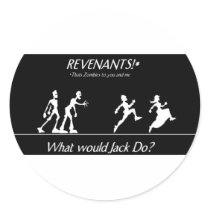 Zombies Round Sticker