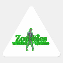 Zombies Wrecked My Costume - Halloween Sticker