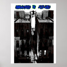 ZombieZ SKATE 4 LIFE ROOFTOP GAP Posters