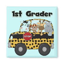 Zoo Animals 1st Grade Tshirts and Gifts Refrigerator Magnet