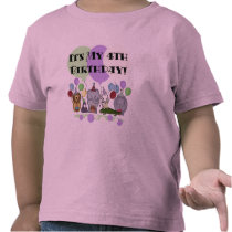 Zoo  Animals 4th Birthday Tshirts and Gifts