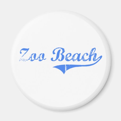 Zoo Beach Wisconsin Classic Design Refrigerator Magnet