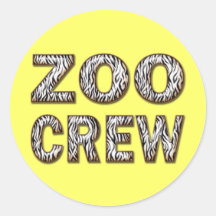 ZOO CREW ROUND STICKER