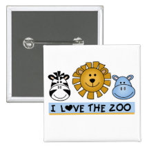 Zoo Friends Button