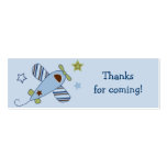 Zoom Along Aeroplane Baby Shower Favour Gift Tags