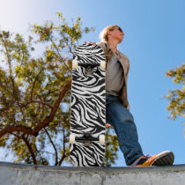 zoom_zebra_print, zoom_zebra_print, zoom_zebra_... skateboard