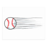 Zooming Baseball Hit Post Cards