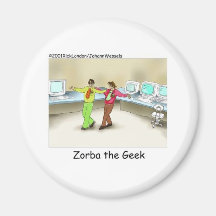 Zorba The Geek Funny Gifts & Collectibles Magnets