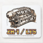ZR1 LT5 Corvette Engine Mouse Pad