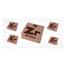 Zr Zirconium Photo Card