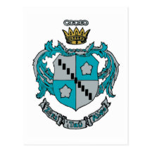 ZTA Crest Colour Postcard