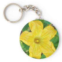 Zucchini Flower Keychains