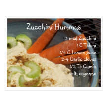 Zucchini Hummus Post Card