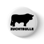 Zuchtbulle Black Angus Pinback Button