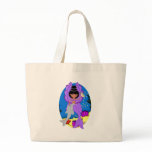 Zuri the Purple Merfaery and Dolphin Tote Bag