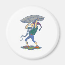 Zwerg dwarf kühlschrankmagnet