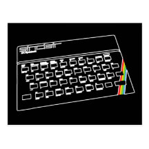 ZX Spectrum line art Postcards