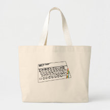 ZX Spectrum line art Tote Bag