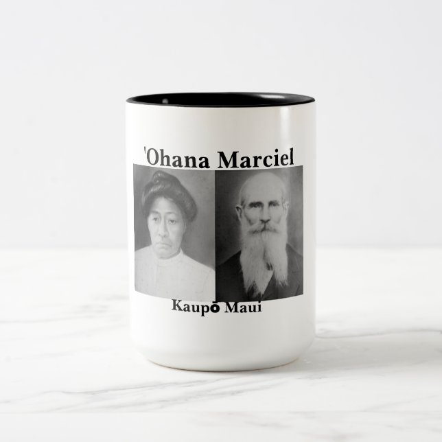 ʻOhana Marciel Black 15 oz Two-Tone Mug (Center)
