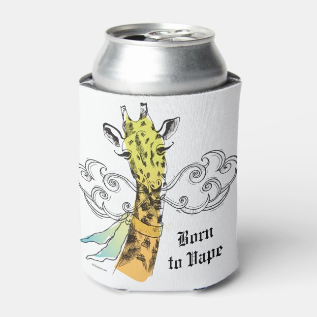 Ω VAPE  | Born to Vape Giraffe by VapeGoat™ Can Cooler (Can Front)