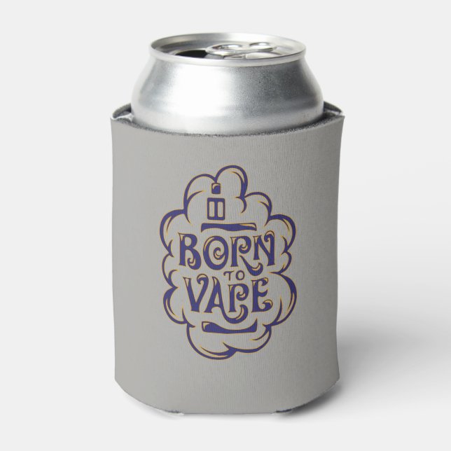 Ω VAPE  | Born to Vape Red  by VapeGoat™ Can Cooler (Can Front)