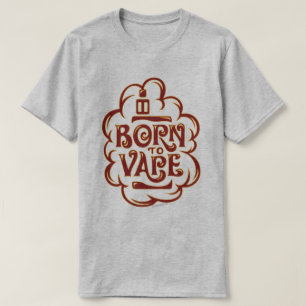 Ω VAPE Shirt   Born to Vape Red VapeGoat™