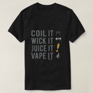 Ω VAPE Shirt   Coil Wick Juice Vape    VapeGoat™