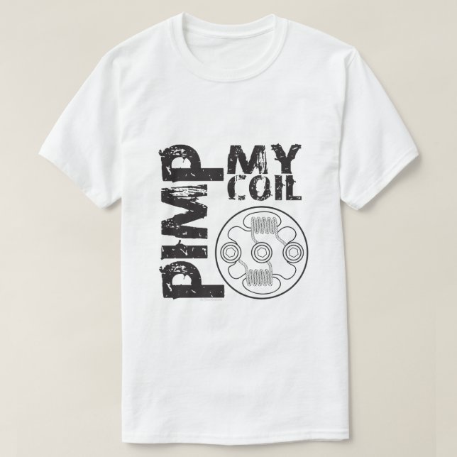 Ω VAPE Shirt | Pimp My Coil  |  VapeGoat™ (Design Front)