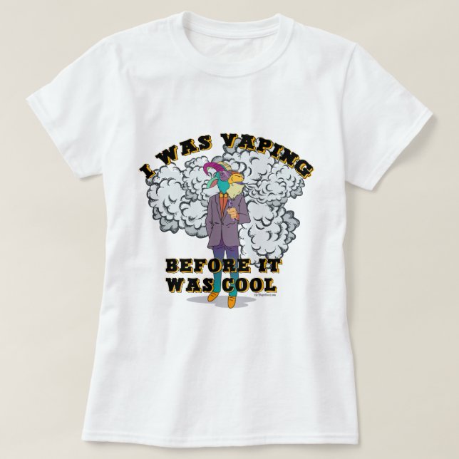 Ω VAPE Shirt | Vaping before it was Cool VapeGoat™ (Design Front)