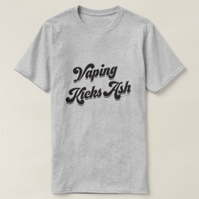 Ω VAPE Shirt | Vaping Kicks Ash VapeGoat™ (Design Front)
