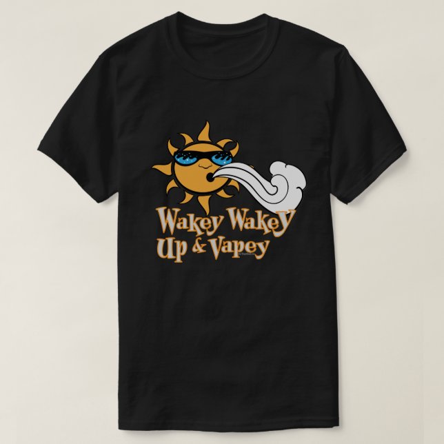 Ω VAPE Shirt | Wake and Vape DARK VapeGoat™ (Design Front)