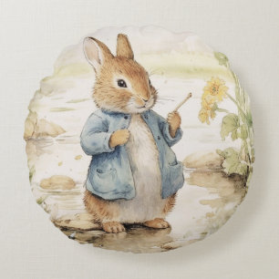 Кролик Питер: детский душ Round Pillow