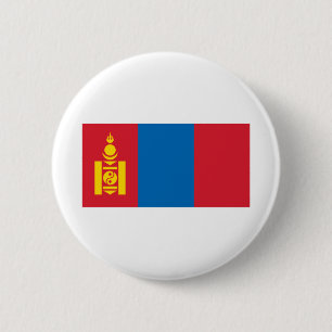Монгол Улс - Mongolia Flag 6 Cm Round Badge