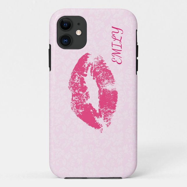 Сase For iPhone With A Picture Of Pink Lips Case-Mate iPhone Case (Back)