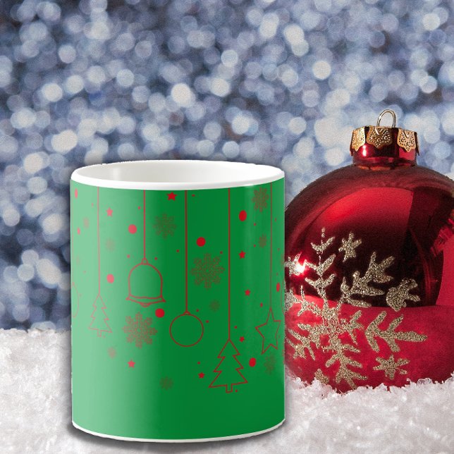 Сhristmas  Ball star decoration green Classic Mug (Creator Uploaded)