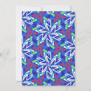 Сollage snowflakes thank you card