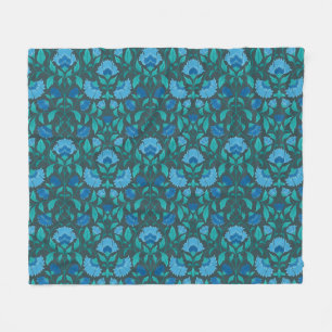 Сornflower pattern fleece blanket