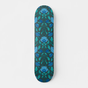 Сornflower pattern skateboard