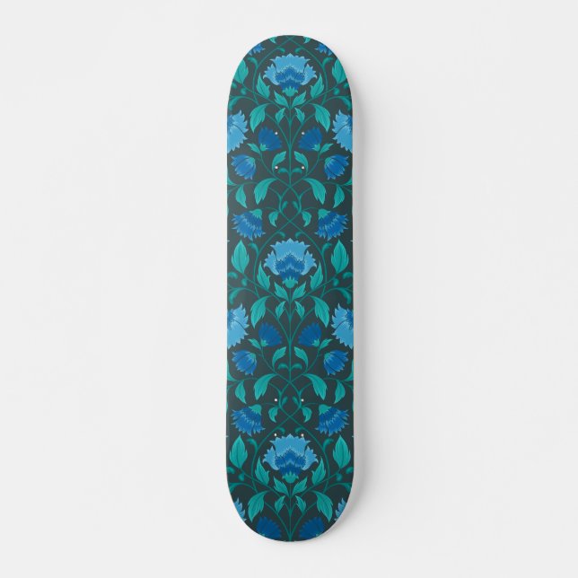 Сornflower pattern skateboard (Front)