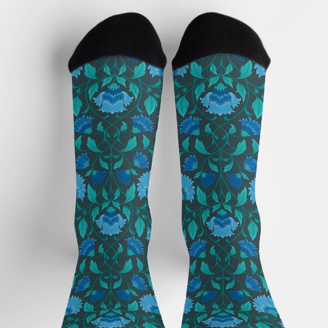 Сornflower pattern socks (Top)