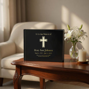 Сustom Foil Funeral Memorial Guest Book