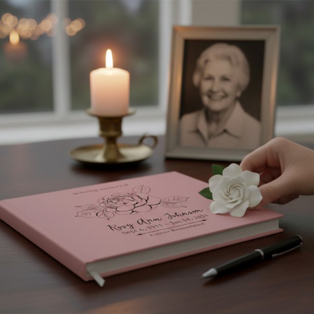 Сustom Funeral Memorial Guest Book (Creator Uploaded)