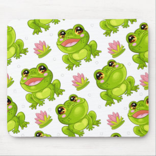 Сute cartoon frogs mouse mat