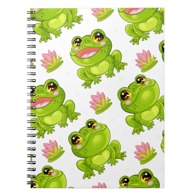 Сute cartoon frogs notebook (Front)