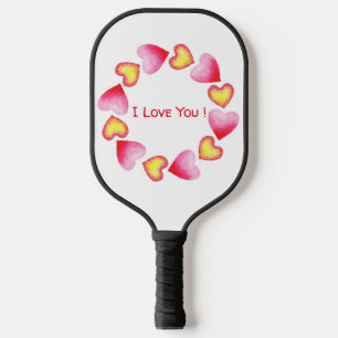 Сute  Romantic I Love You Valentine's Day  Pickleball Paddle