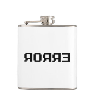 ЯOЯЯƎ   ERROR HIP FLASK
