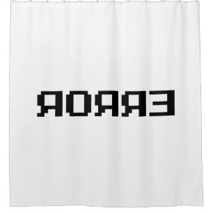 ЯOЯЯƎ   ERROR SHOWER CURTAIN