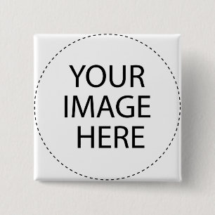 ѺѲѻѳо●•◦ CREATE YOUR OWN - PERSONALIZE BLANK 15 Cm Square Badge