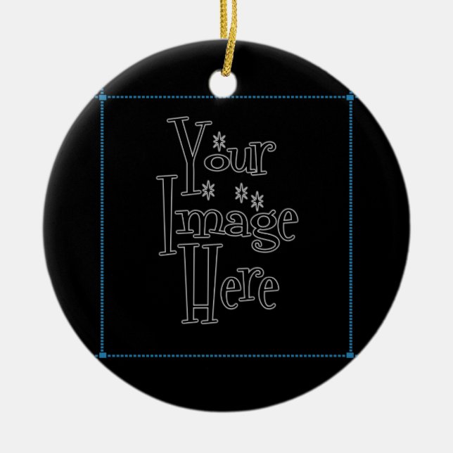 ѺѲѻѳо●•◦ CREATE YOUR OWN - PERSONALIZE BLANK Ceramic Tree Decoration (Front)