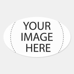 ѺѲѻѳо●•◦ CREATE YOUR OWN - PERSONALIZE BLANK Oval Sticker